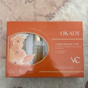 ÓKADY Vitamin C Brightening Skincare Gift Set (6-Piece) New